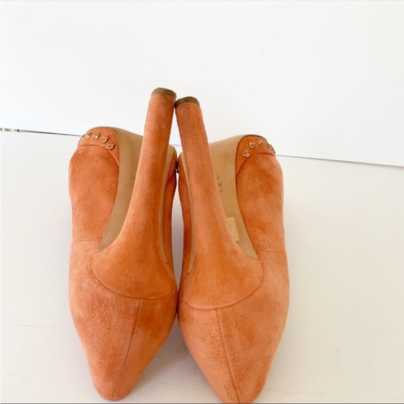 Alexander McQueen orange suede platform pumps - Picture 9 of 14